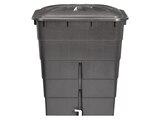 Récupérateur d'eau rectangulaire 300 L gris avec couvercle et robinet - Garantia en promo chez Brico Dépôt Strasbourg à 40,50 €