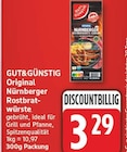 Original Nürnberger Rostbratwürste von Gut&Günstig im aktuellen EDEKA Prospekt