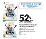 The Adventures of Elliot: The Millennium Tales - SQUQRE ENIX en promo à 52,80 € chez E.Leclerc The Adventures of Elliot: The Millennium Tales - SQUQRE ENIX dans le catalogue E.Leclerc