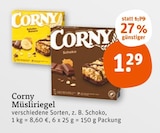 Müsliriegel von Corny im aktuellen tegut Prospekt