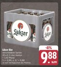 Bier im Angebot bei E center in Neustadt Bier Angebote von Lübzer bei E center Neustadt für 9,88 €