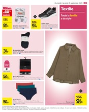 Promotion Short dans le prospectus Carrefour, valable du 02/09/2025 au 15/09/2025 Promo Short dans le catalogue Carrefour du moment à la page 43