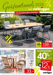 Gartenmöbel im aktuellen Zurbrüggen Prospekt (Bielefeld) Gartenmöbel im Zurbrüggen Prospekt "Gartentrends 2026" mit 8 Seiten (Bielefeld)