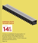 Promo Caniveau PE-PP 100 avec grille à 14,15 € dans le catalogue Gedimat à Vivonne