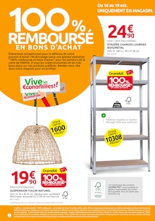 Prospectus Mr. Bricolage de la semaine "Remboursé* ET satisfait !" avec 2 pages, valide du 16/10/2024 au 27/10/2024 pour Hasparren et alentours