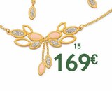 collier laque pailletée, 42 cm, or jaune 1,84 g à 169,00 € dans le catalogue E.Leclerc