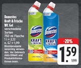 Kraft & Frische WC Gel Lime Fresh Angebote von Domestos bei EDEKA Chemnitz für 1,59 €