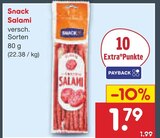 Snack Salami von  im aktuellen Netto Marken-Discount Prospekt für 1,79 €