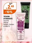 Dusche im Angebot bei Müller in Friedrichshafen Dusche Angebote von Tesori d'Oriente bei Müller Friedrichshafen für 2,45 €