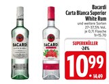 Aktuelles Bacardi Carta Blanca Superior White Rum Angebot bei EDEKA in Regensburg ab 10,99 €