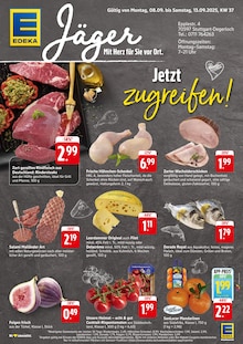 Aktueller EDEKA Prospekt "Aktuelle Angebote" Seite 1 von 2 Seiten für Stuttgart