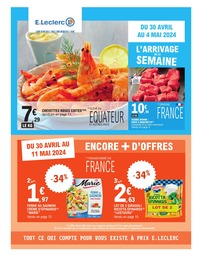 Catalogue Supermarchés E.Leclerc en cours à Marnefer et alentours, L'arrivage de la semaine, 28 pages, 30/04/2024 - 04/05/2024