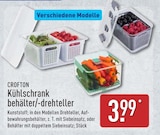 Kühlschrankbehälter/-drehteller von Crofton im aktuellen ALDI Nord Prospekt für 3,99 €