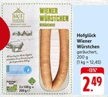 Wiener Würstchen Angebote von Hofglück bei E center Freiburg für 2,49 €