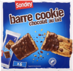 6 barres cookie - Sondey en promo chez Lidl Noisy-le-Grand à 1,39 €