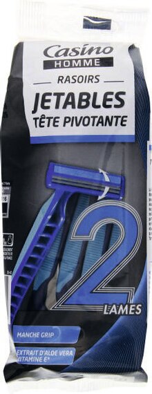 Casino Shop Les Goudes - RASOIRS JETABLES TÊTE PIVOTANTE 2 LAMES HOMME Promo RASOIRS JETABLES TÊTE PIVOTANTE 2 LAMES HOMME dans le catalogue Casino Shop "Le grand live des marques #Les promos font le show ! !" à Les Goudes