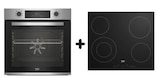 Promo Lot plaque de cuisson vitrocéramique + four chaleur tournante 72L Beko à 399,00 € dans le catalogue Castorama à Vitrolles