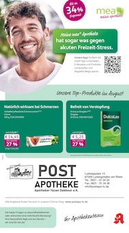 Aktueller mea - meine apotheke Prospekt (Mannheim, 4 Seiten zum blättern mea - meine apotheke Prospekt Unsere August-Angebote mit 4 Seiten