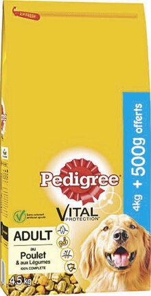 Croquettes pour chien Vital Protection Adult poulet & légumes ou au bœuf & légumes - Géant Casino à Grenoble Croquettes pour chien Vital Protection Adult poulet & légumes ou au bœuf & légumes en promo chez Géant Casino Grenoble à 6,73 €