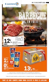 Catalogue E.Leclerc à Dunkerque cette semaine, valable du 11/08/2026 au 22/08/2026 Prospectus E.Leclerc à Dunkerque, "BARBECUE EN FOLIE", 20 pages de promos valables du 11/08/2026 au 22/08/2026