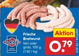 Netto Marken-Discount - Frische Bratwurst fein Angebot im Prospekt Frische Bratwurst fein bei Netto Marken-Discount im Prospekt "" für 0,79 €