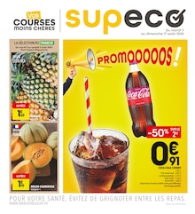 Prospectus Supeco de la semaine "VOS COURSES MOINS CHÈRES" avec 1 pages, valide du 05/08/2025 au 17/08/2025 pour Roncq et alentours
