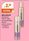 Haarspray oder Schaumfestiger von WELLAFLEX im aktuellen Müller Prospekt