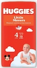Couches Little Movers - HUGGIES en promo chez Super U Calais à 10,11 €