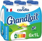 Lait uht demi-écrémé grandlait - Candia - Supermarchés Match à Strasbourg Lait uht demi-écrémé grandlait - Candia en promo chez Supermarchés Match Strasbourg à 10,44 €