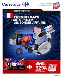Prospectus Carrefour à Cusset, "FRENCH DAYS : FAITES ENTRER LES BONNES AFFAIRES !", 30 pages, 30/09/2025 - 20/10/2025
