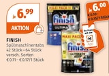 Spülmaschinentabs von Finish im aktuellen Müller Prospekt für 6,00 €