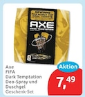 FIFA Dark Temptation Deo-Spray und Duschgel Geschenk-Set von Axe im aktuellen budni Prospekt