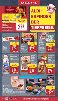 Schokoladenweihnachtsmann Angebot im ALDI Nord Prospekt, gültig von 03.11.2025 bis 08.11.2025 Schokoladenweihnachtsmann Angebot im aktuellen ALDI Nord Prospekt auf Seite 38