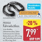 Fahrradschloss Angebote von PROVELO bei ALDI Nord Hildesheim für 7,99 €