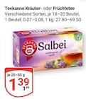 Kräuter- oder Früchtetee im Angebot bei GLOBUS in Wolfenbüttel Kräuter- oder Früchtetee Angebote von Teekanne bei GLOBUS Wolfenbüttel für 1,39 €