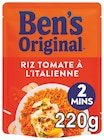 Riz tomate à l'italienne - BEN'S ORIGINAL - Intermarché à Châtellerault Riz tomate à l'italienne - BEN'S ORIGINAL en promo chez Intermarché Châtellerault à 0,91 €