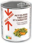 Promo Petits pois tres fins et carottes à 1,15 € dans le catalogue Super U à Beauvoir-sur-Mer