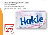 Toilettenpapier Sanft & Sicher bei GLOBUS im Lahnstein Prospekt für 2,99 €