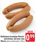 Aktuelle Wurst Angebote bei EDEKA in Koblenz Aktuelles Delikatess knackige Fleischwürstchen, Servela-rote Wurst Angebot bei EDEKA in Koblenz ab 0,99 €