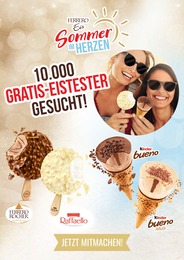 Ferrero Prospekt für Freiburg im Breisgau mit 5 Seiten Ferrero Prospekt für Freiburg im Breisgau: 10.000 Gratis-Eistester gesucht!, 5 Seiten, 20.06.2022 - 17.07.2022