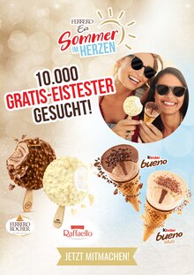 Aktueller Ferrero Prospekt "10.000 Gratis-Eistester gesucht!" mit 5 Seiten