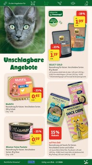 Feinkostlebensmittel im Fressnapf Prospekt "Über 500 Preise im Markt dauerhaft reduziert" mit 27 Seiten (Berlin)