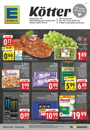 EDEKA Supermarkt Prospekt der aktuellen Woche mit 24 Seiten, gültig von 03.08.2026 bis 08.08.2026, in Neunkirchen-Seelscheid und Umgebung Aktueller EDEKA Supermarkt Prospekt in Neunkirchen-Seelscheid und Umgebung, "Aktuelle Angebote" mit 24 Seiten, 03.08.2026 - 08.08.2026