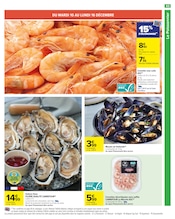 Promos Huîtres dans le catalogue "JOYEUX NOËL & MEILLEURS PRIX" de Carrefour à la page 49