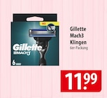 Mach3 Klingen Angebote von Gillette bei famila Nordost Langenhagen für 11,99 €
