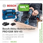 Aktuelle Bohrmaschine Angebote bei Raiffeisen Waren GmbH in Braunschweig Aktuelles Akku-Bohrschrauber PRO GSR 18V-45 Angebot bei Raiffeisen Waren GmbH in Braunschweig ab 189,99 €