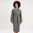 Manteau long oversize ceinturé gris femme - La Halle à Aulnay-sous-Bois Manteau long oversize ceinturé gris femme en promo chez La Halle Aulnay-sous-Bois à 59,99 €