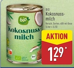 Kokosnussmilch von Bio für 1,29 € bei ALDI Nord im Angebot Kokosnussmilch von Bio im aktuellen ALDI Nord Prospekt