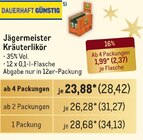 Jägermeister Kräuterlikör Angebote bei Metro Peine für 28,42 €