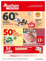 Catalogue Supermarchés de Auchan Supermarché à Hanches Prospectus Auchan Supermarché à Hanches, "Auchan supermarché", 24 pages, 26/09/2023 - 08/10/2023